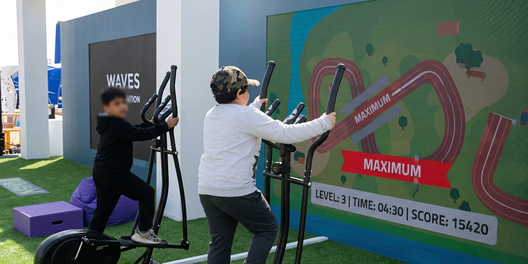 Interactive Elliptical Racing