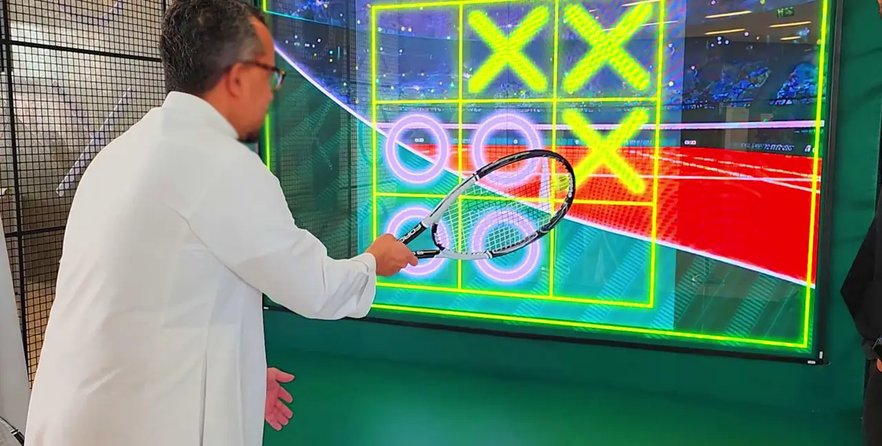 Interactive XO Tennis Game